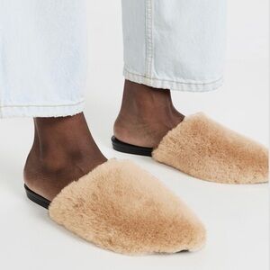 Jenni Kayne Shearling Mules. Size 37. New